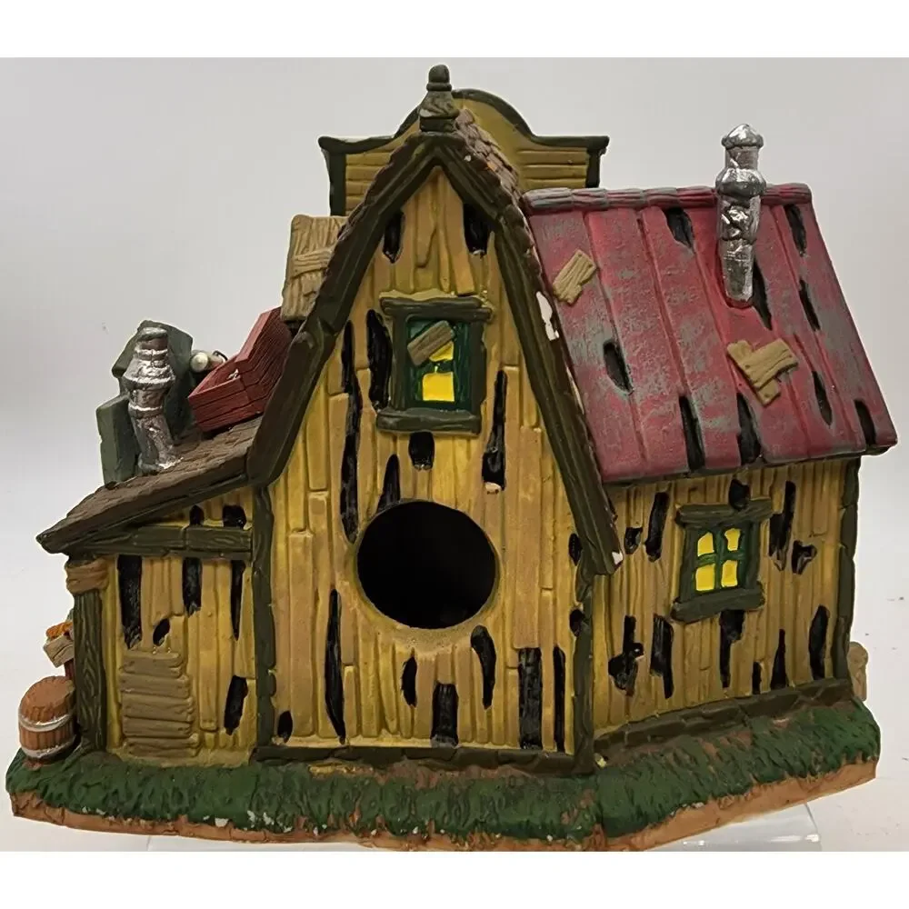 Lemax Spooky Town 2012 CRUMP'S ORGANIC MARKET 25329 LIGHTED HALLOWEEN Building